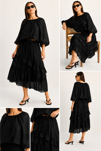 Markazzi Rochie asimetrică din țesătură încrețită