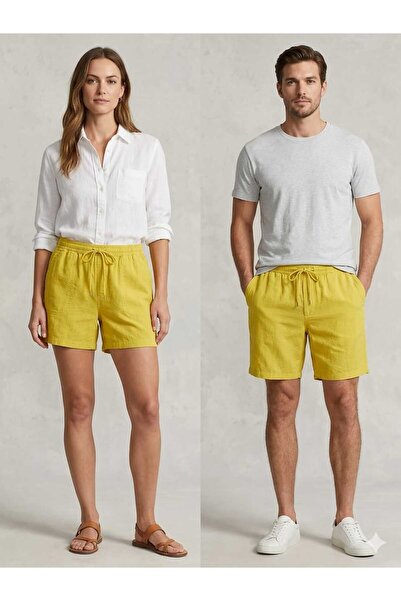 ROG Unisex %100 Pamuk Hambez Doğal Şort - Rahat ve Nefes Alan Tasarım - Bohem...