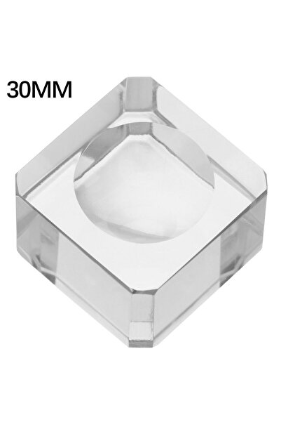 Choice1 30mm 1Pc Transparent Glass Crystal Sphere Base Transparent Support Gl...