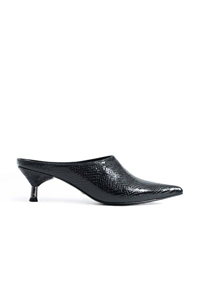 MaiaMarca Jina Heeled Slippers - Black