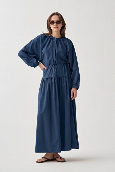ALLDAY Indigo-Stoppered Corseted Skirt