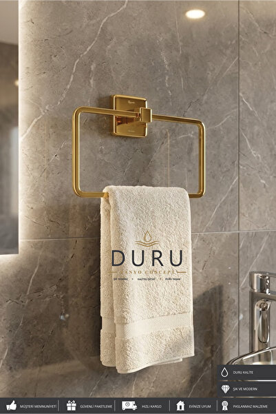 DURUBANYOCONCEPT KARE AKSU HALKA HAVLULUK HAVLU ASKILIĞI GOLD