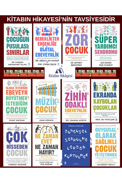 Timaş Yayınları AİLE PSİKOLOJİ (12kitap) Çocuğun Pusulası Sınırlar, Bebeklikt...