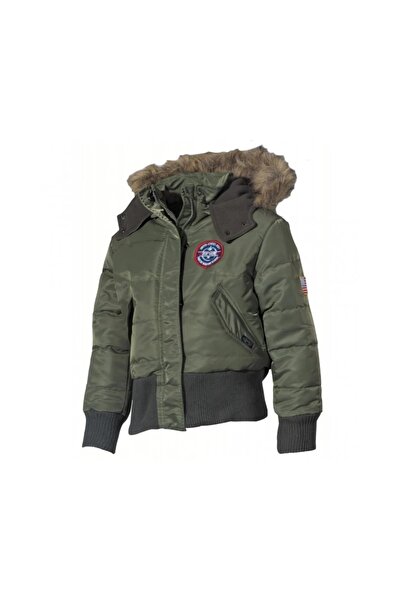 MFH US Fleece jacket with patches for children - Olive