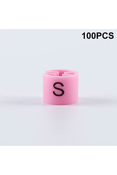 Choice3 S 100Pcs Colorful Coat Hanger Sizer Tags Plastic Garment Size Marker ...