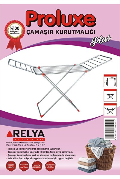 Relya Ev Gereçleri Proluxe Borulu Çamaşır Kurutmalığı