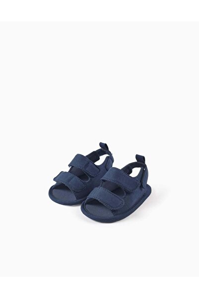 Ziddy Sandals With Touch Fastening Straps For Newborns Dark Blue