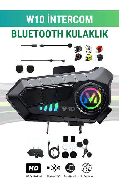 wunitech W10 5.3 BT İntercom Motorcu Kask Kulaklığı