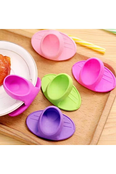 Choice Random Color 2PCS Silicone Insulated Finger Covers Oven Microwave Insu...