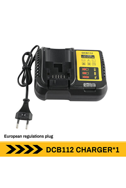 Choice شاحن بطارية ليثيوم DEWALT EU Plug DCB112 - مناسب لسلسلة DCB بجهد 10.8 ...