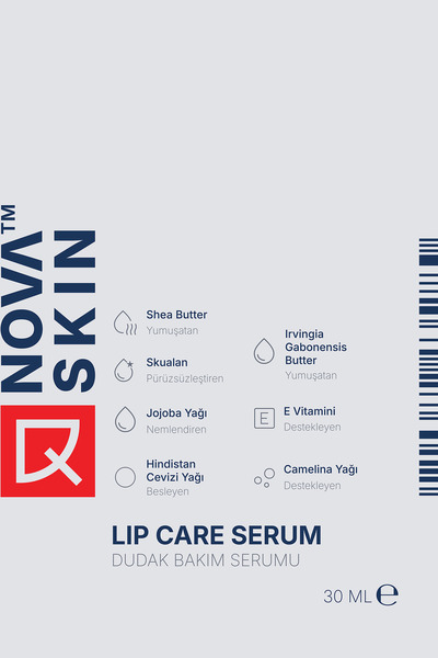 Novaskin Dudak Bakım Serumu - Shea Butter & Skualan 30 ml