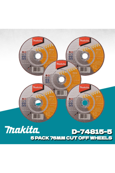 Choice D-74815-5 MAKITA D-74815-5 Cut Off Wheels For Stainless Steel Metal 76...
