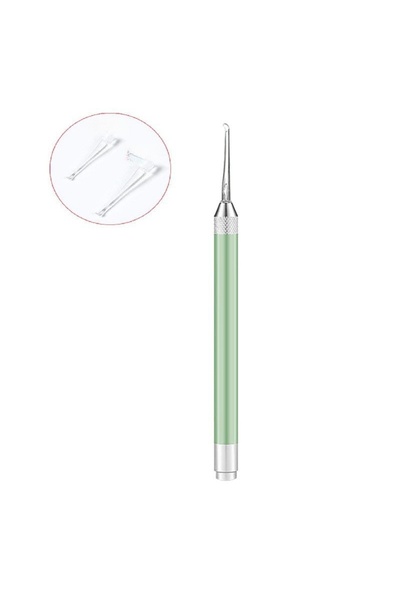 Choice green Stainless Steel Luminous Ear Scoop with Light Visual Ear Cleaner...