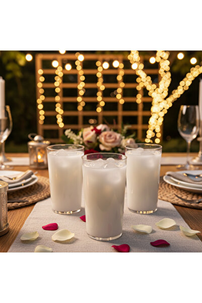 YAZICI 175 ml Crystal Transparent Cocktail Glass Set of 15 Wedding, Engagemen...