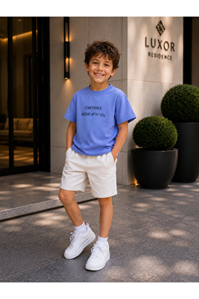 nk kids 4-8 ماري تي شيرت أزرق