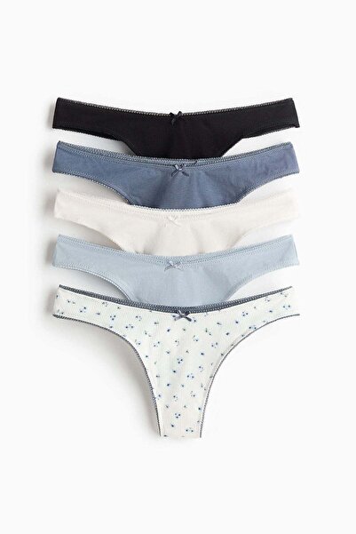 H&M 5-pack cotton thong briefs