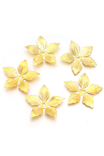 Choice1 44mm 30pcs Gold 30pcs Vintage Gold Silver Colors Flowers Blank Recept...