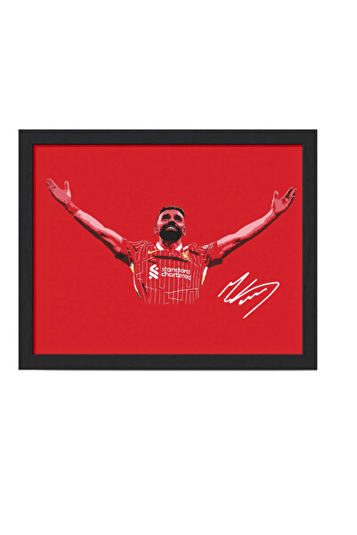 Boomah Accessories Mo Salah Liverpool Autographed Framed Poster 50x40cm - Foo...