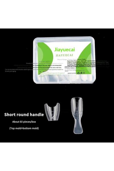 Choice1 Green Sandwich Nail Forms 60pcs Oval Extension Dual Form No Paper For...