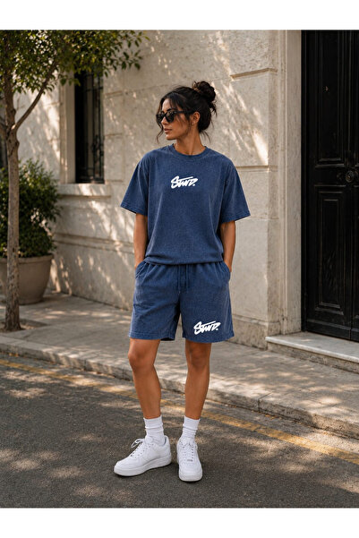 ZAVIXO -Women's 100% Cotton T-Shirt Shorts Set Summer Casual Style