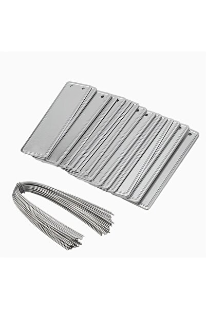 Choice 25pcs 25PCS 25Set of waterproof aluminum garden blank tags，Gardening A...