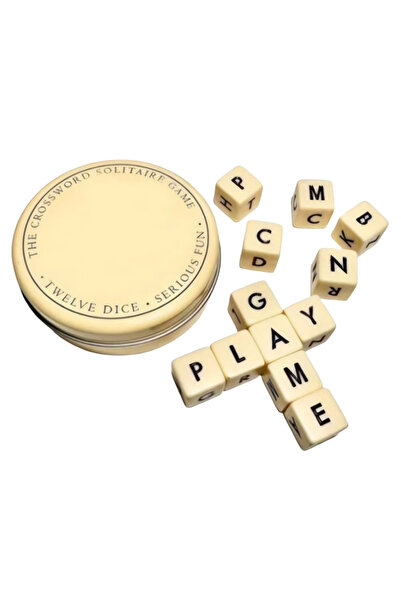 Choice4 APWIKOGER 1PC Dice Games Wooden Twelve Dice Letters Set Think Crosswo...