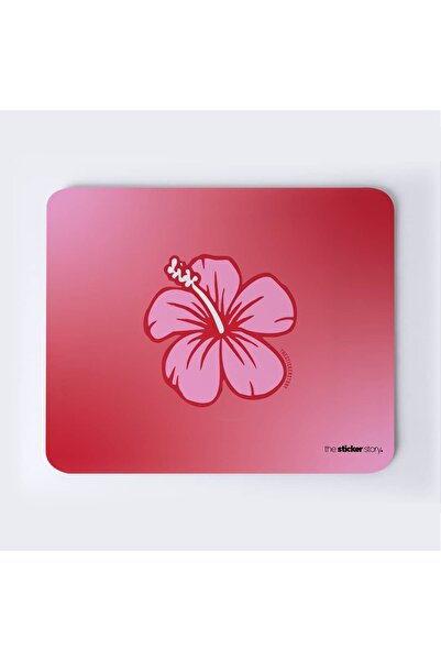 The Mousepad Story. لوحة ماوس على شكل زهرة وردية غريبة