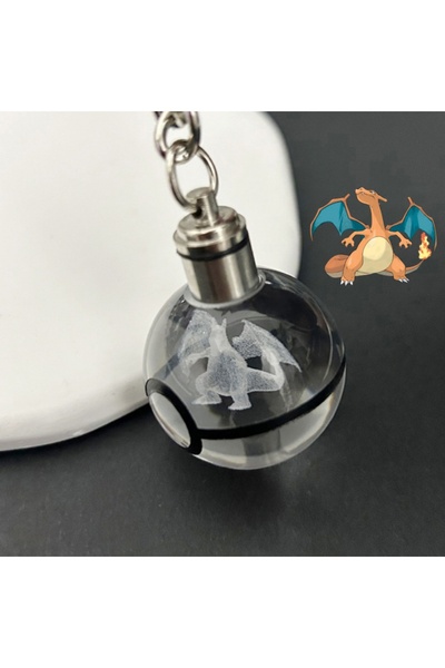 Choice3 كرة كريستال بوكيمون ثلاثية الأبعاد بتصميم تشاريزارد-6 مع إضاءة ليلية ...