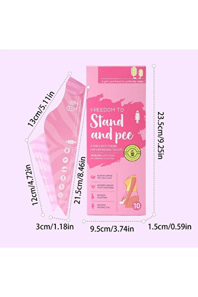 Choice 10pcs 10pcs Paper Urinal Toilet Disposable Female Urination Device Pre...