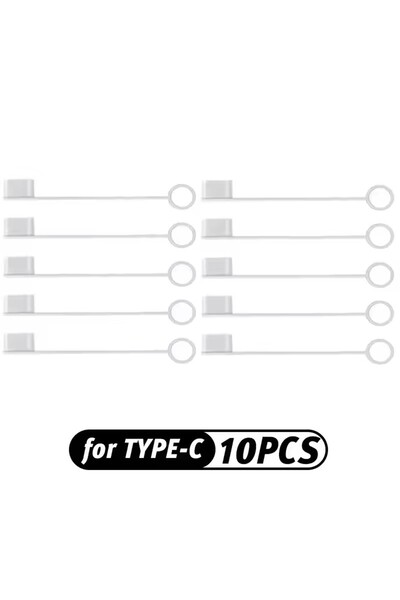 Choice1 10 Rope For Type-C Type-C Charging Port Transparent Dust Plug With Ro...