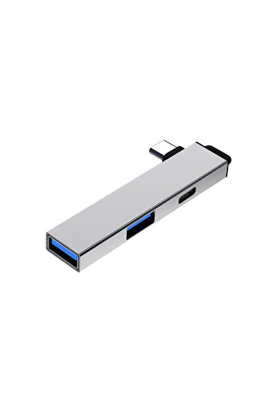 Choice محول USB من النوع C فضي اللون بثلاثة منافذ USB 3.0، محطة إرساء محمولة ...