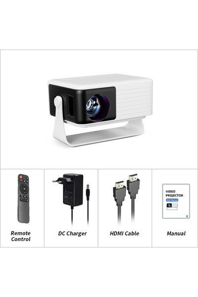 Choice1 جهاز عرض Y3 بقابس أوروبي، جهاز عرض AUN Y3 MINI LED، مسرح منزلي محمول،...
