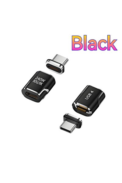 Choice محول USB-C مغناطيسي AD258 بقوة 240 واط، 80 جيجابت في الثانية، OTG، فيد...