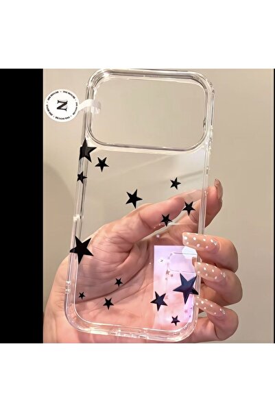 Choice51 iPhone17 Pro A Faddish Black White Stars Phone Case For iPhone 17 Pr...
