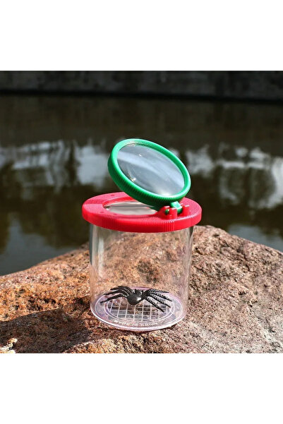 Choice A 4X Two Lens Insect Viewer Bugs Locket Box Magnifier Plastic Children...