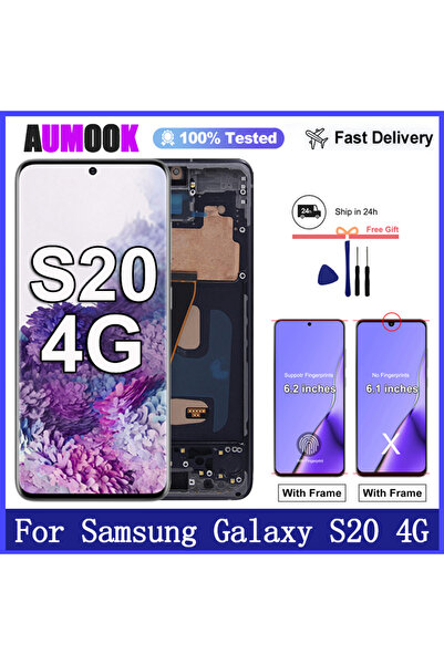 Choice شاشة AMOLED جديدة بإطار أسود من نوع TFT لهاتف S20 4G، شاشة LCD مع لوحة...