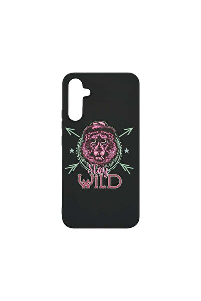 bestcase Калъф, съвместим със Samsung Galaxy A34, Stay Wild, 0.8ММ тънък, Уст...