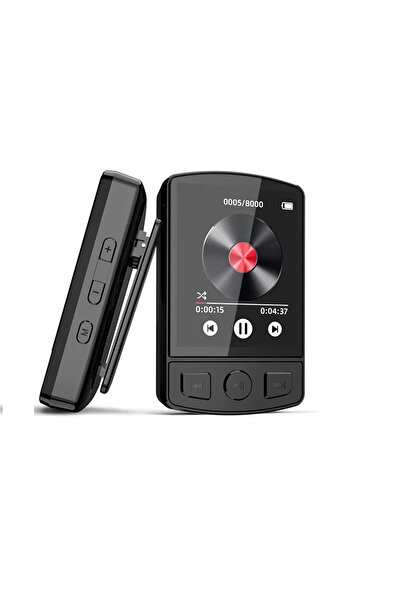 Choice3 مشغل MP3 وMP4 صغير أسود بسعة 128 جيجابايت مع بلوتوث 5.2 وشاشة 1.8 بوص...