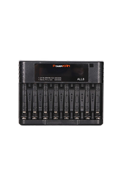 Choice ALL8 POWERKAN ALL8 8-Slot LCD Battery Charger for AA AAA 1.2V Ni-MH 1....