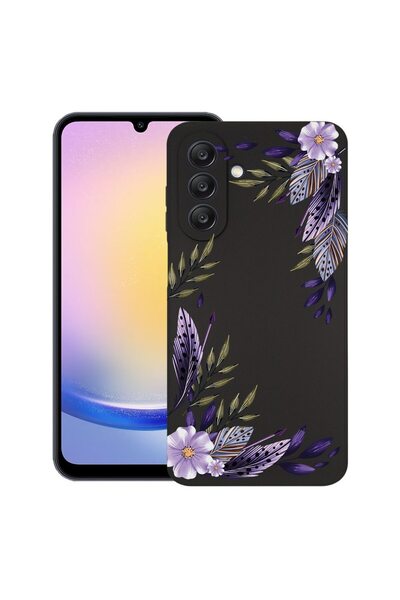 bestcase Ултра тънък TPU калъф, съвместим със Samsung Galaxy A37 5G, Флорален...