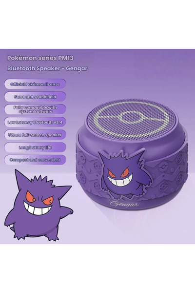 Choice1 Bandai Gengar PM13 Gengar Vulpix Anime Bluetooth Speaker Mini Portabl...