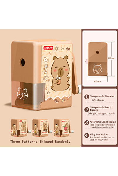 Choice 5287 Capybara Pencil Sharpener Fast Sharpening Easy to Use for Kids St...