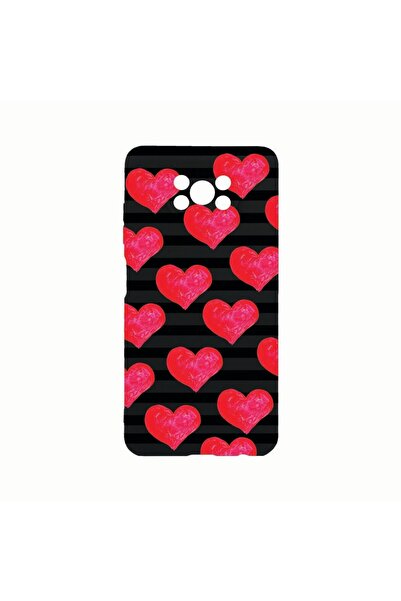 bestcase Husa Silicon, Compatibila Cu Xiaomi Poco X3 / Poco X3 (NFC), hearts,...