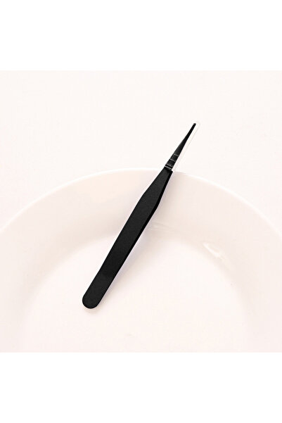 Choice3 Straight head-black Hand account tool tweezers macaroon color metal e...