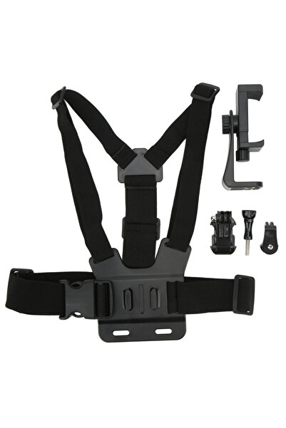 Choice black color Mobile Phone Chest Strap Detachable Stand Convenient Quick...