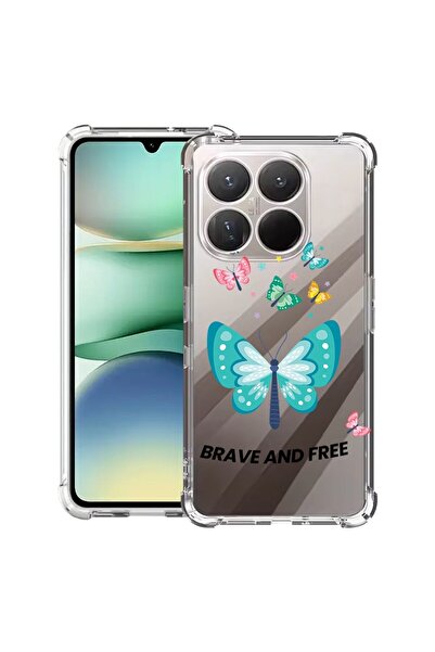 bestcase Αντικραδασμική Θήκη Συμβατή με Xiaomi 15T, με Σχέδιο Πεταλούδες, Ενι...