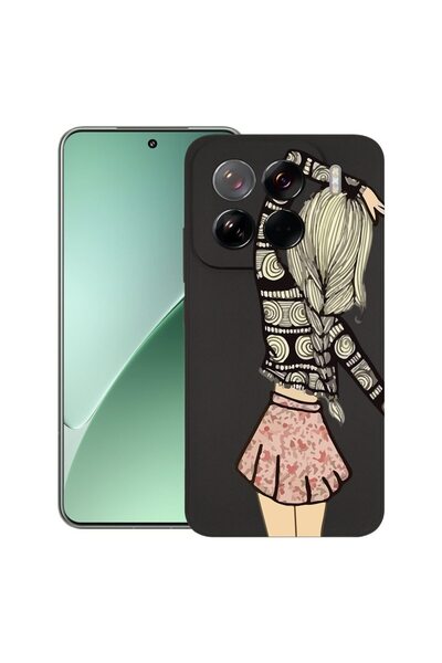 bestcase Husă pentru Xiaomi 15 Pro, Silicon subțire premium de 1.2MM, Girl Fr...