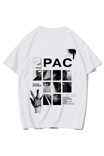 BRZ COLLECTION Tricou Unisex Oversize 2PAC (ALB)