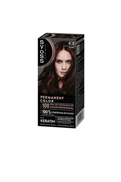 Syoss Permanent hair dye PERMANENT COLOR 4.2 mahogany
