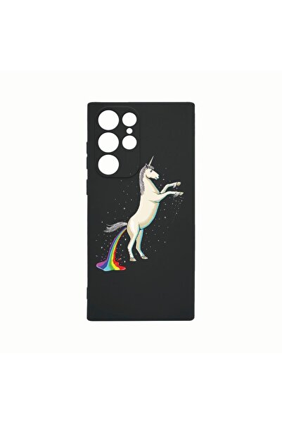 bestcase Husa Silicon, Compatibila Cu Samsung Galaxy S22 Ultra, Unicorn Rainb...